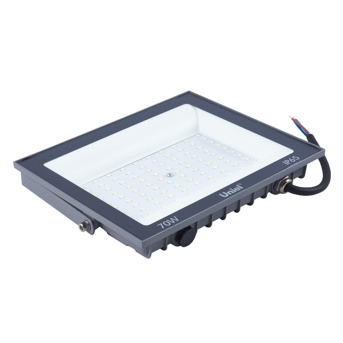 фото прожектор светодиодный uniel ulf-f23-70w/6500k ip65 160-240v grey ul-00011847 | 220svet.ru