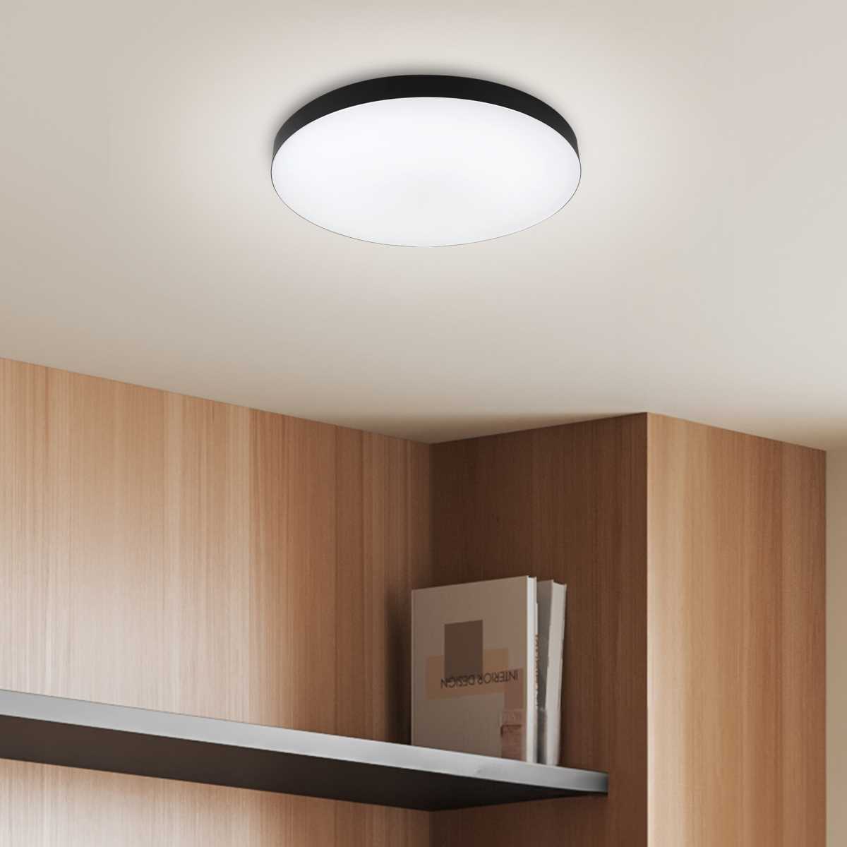 фото светильник потолочный светодиодный эра классик с ду relict 48 pult spb-6-60-rc bk 60w 3000-6500k черный б0059497 | 220svet.ru