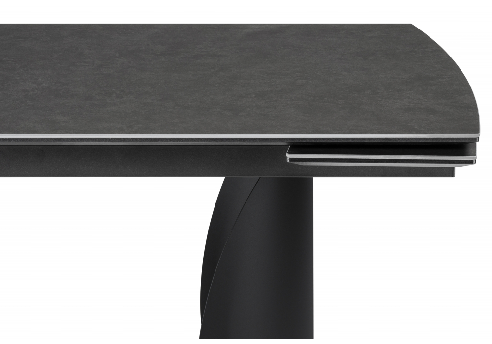 фото керамический стол раскладной woodville готланд ink gray / черный 588030 | 220svet.ru