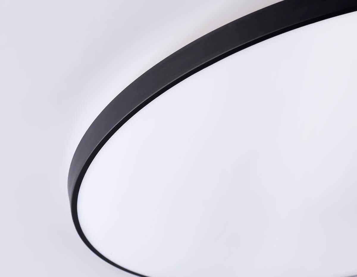 фото потолочный светодиодный светильник ambrella light orbital air fz1227 bk черный | 220svet.ru