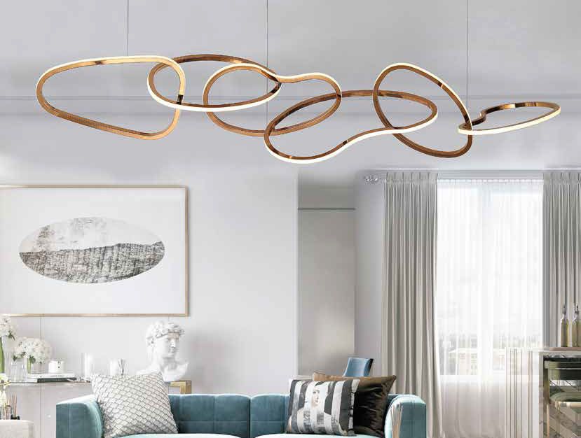 фото подвесной светодиодный светильник newport alicia 15326/s champagne gold м0068689 | 220svet.ru