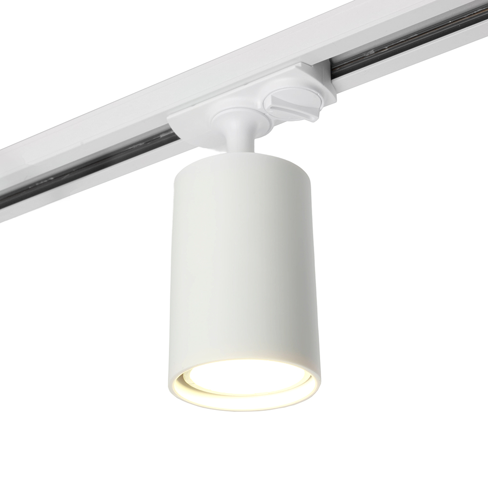 фото светильник feron.one al142 трековый однофазный на шинопровод под лампу gu10, белый 51211 | 220svet.ru