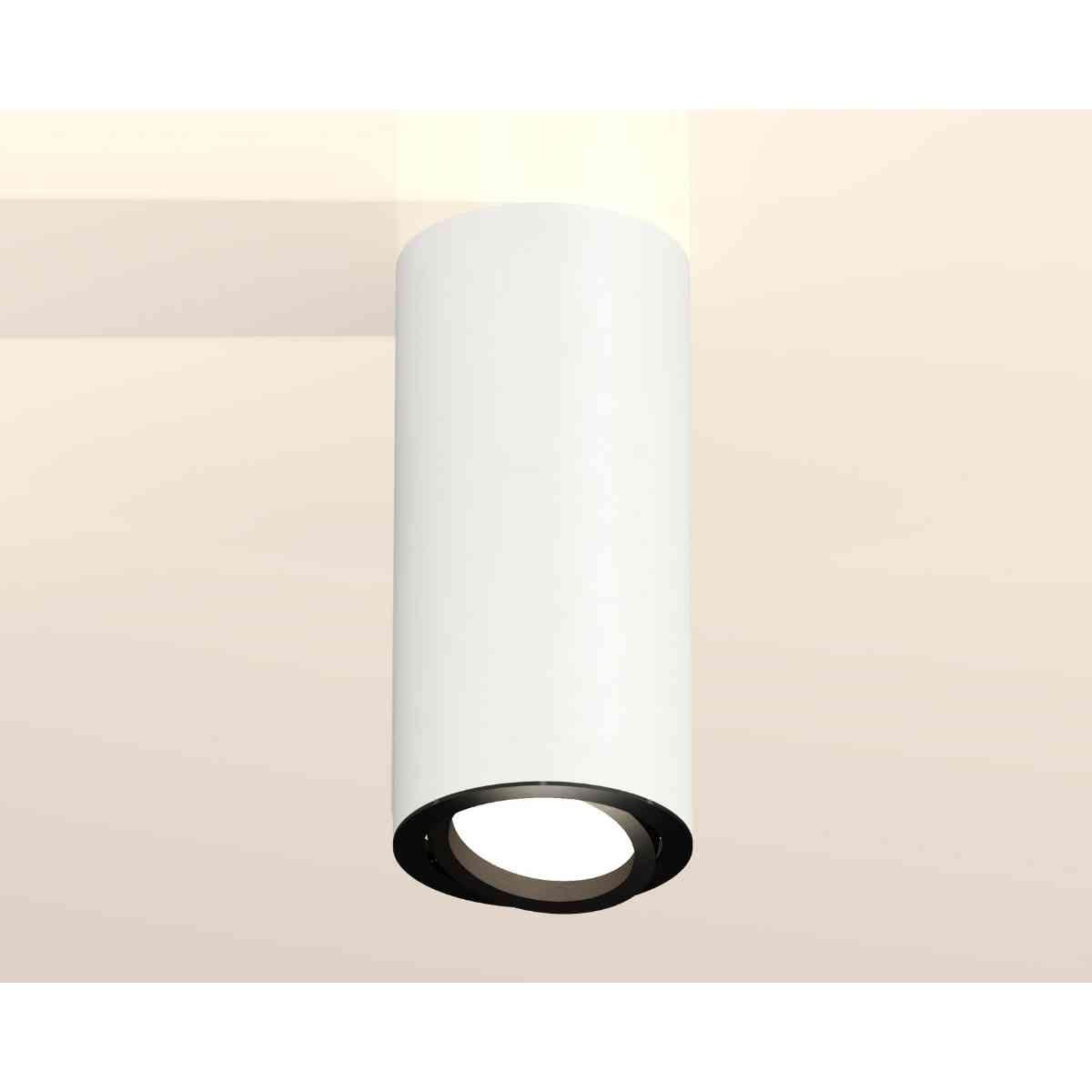 фото комплект накладного светильника ambrella light techno spot xs7442002 swh/pbk белый песок/черный полированный (c7442, n7002) | 220svet.ru