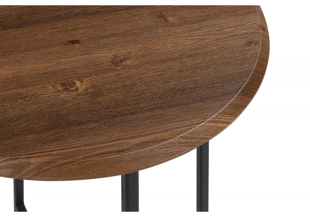 фото журнальный стол woodville грейс орех кантри / черный 614811 | 220svet.ru