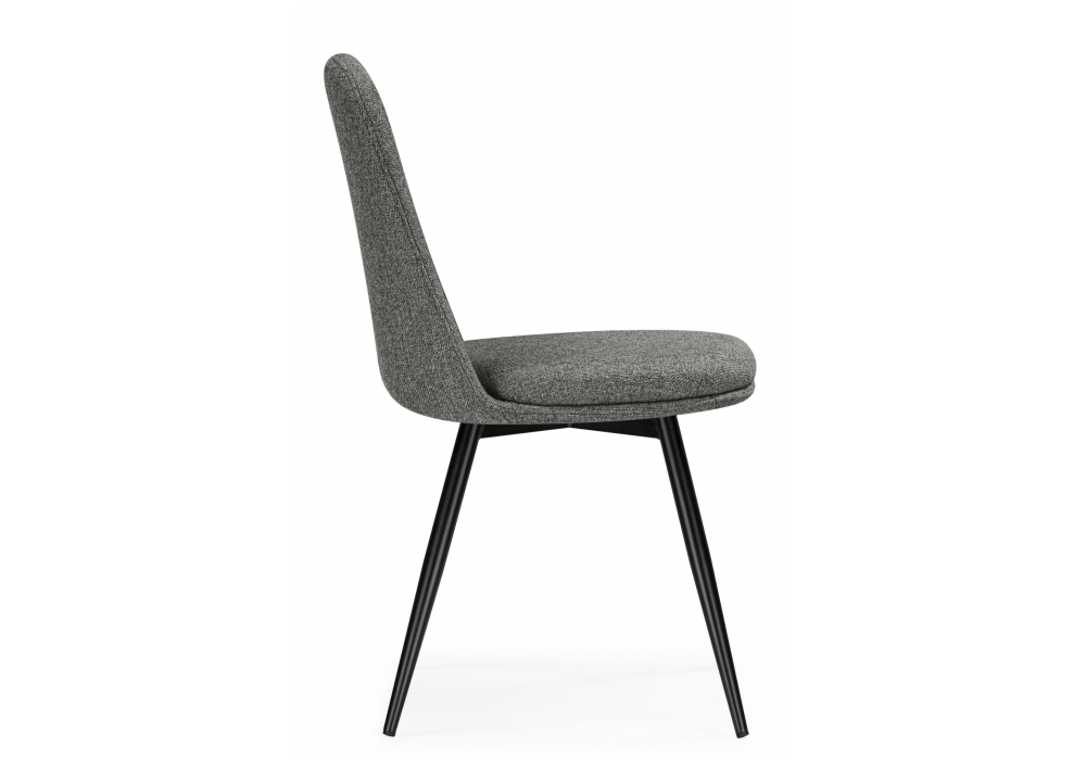 фото стул на металлокаркасе поворотный woodville texas 1 светло-серый / черный 15884 | 220svet.ru