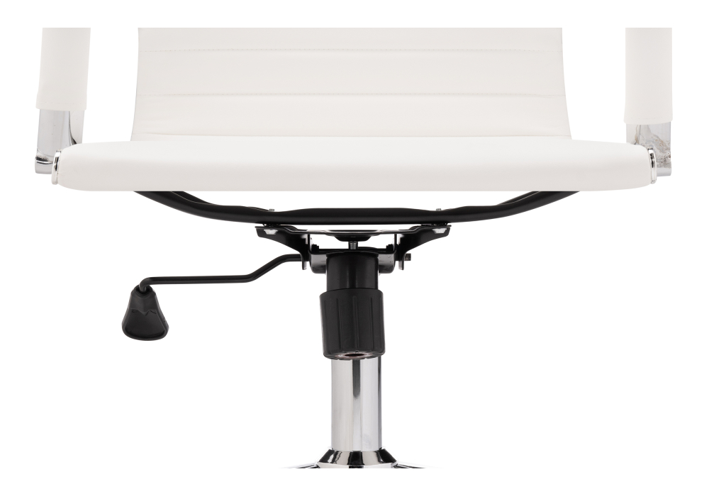 фото компьютерное кресло woodville reus pu white / chrome 15735 | 220svet.ru