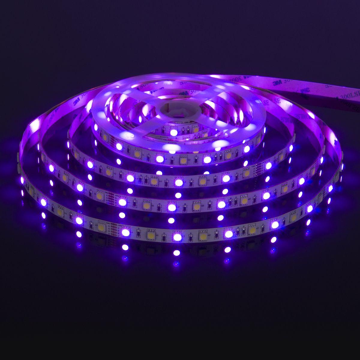 фото светодиодная лента elektrostandard 14,4w/m 60led/m 5050smd mix rgb/холодный белый 5m a053731 | 220svet.ru