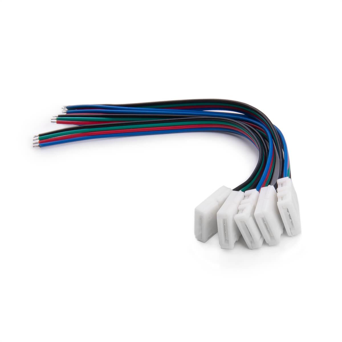 фото коннектор односторонний для светодиодной ленты elektrostandard бегущая волна a049853 | 220svet.ru