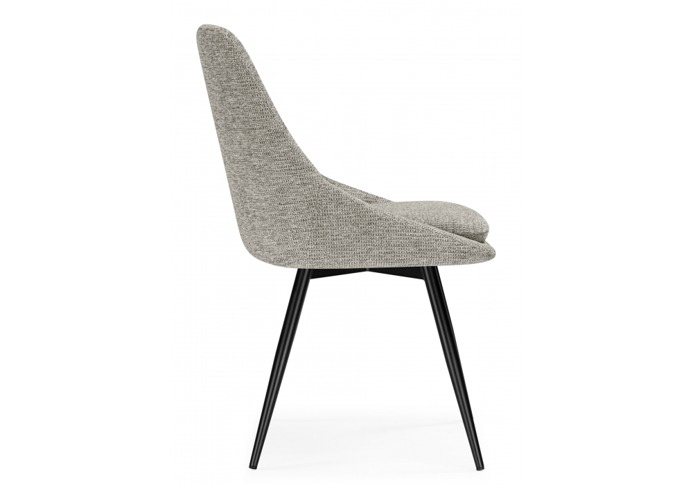 фото стул на металлокаркасе вращающийся woodville avian светло-серый / черный 15879 | 220svet.ru