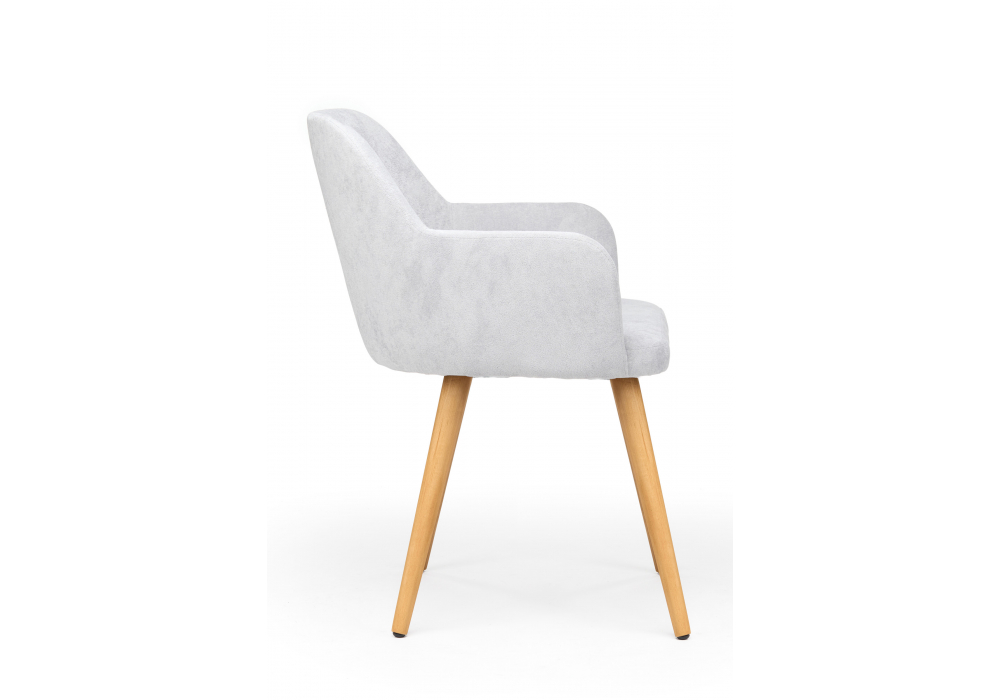 фото стул деревянный woodville инфини светло-серый (ocean 021) / светлое дерево 631773 | 220svet.ru