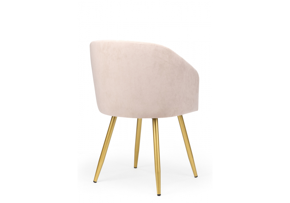 фото стул на металлокаркасе поворотный woodville монер 360 латте (glory 10) / золотой 632657 | 220svet.ru