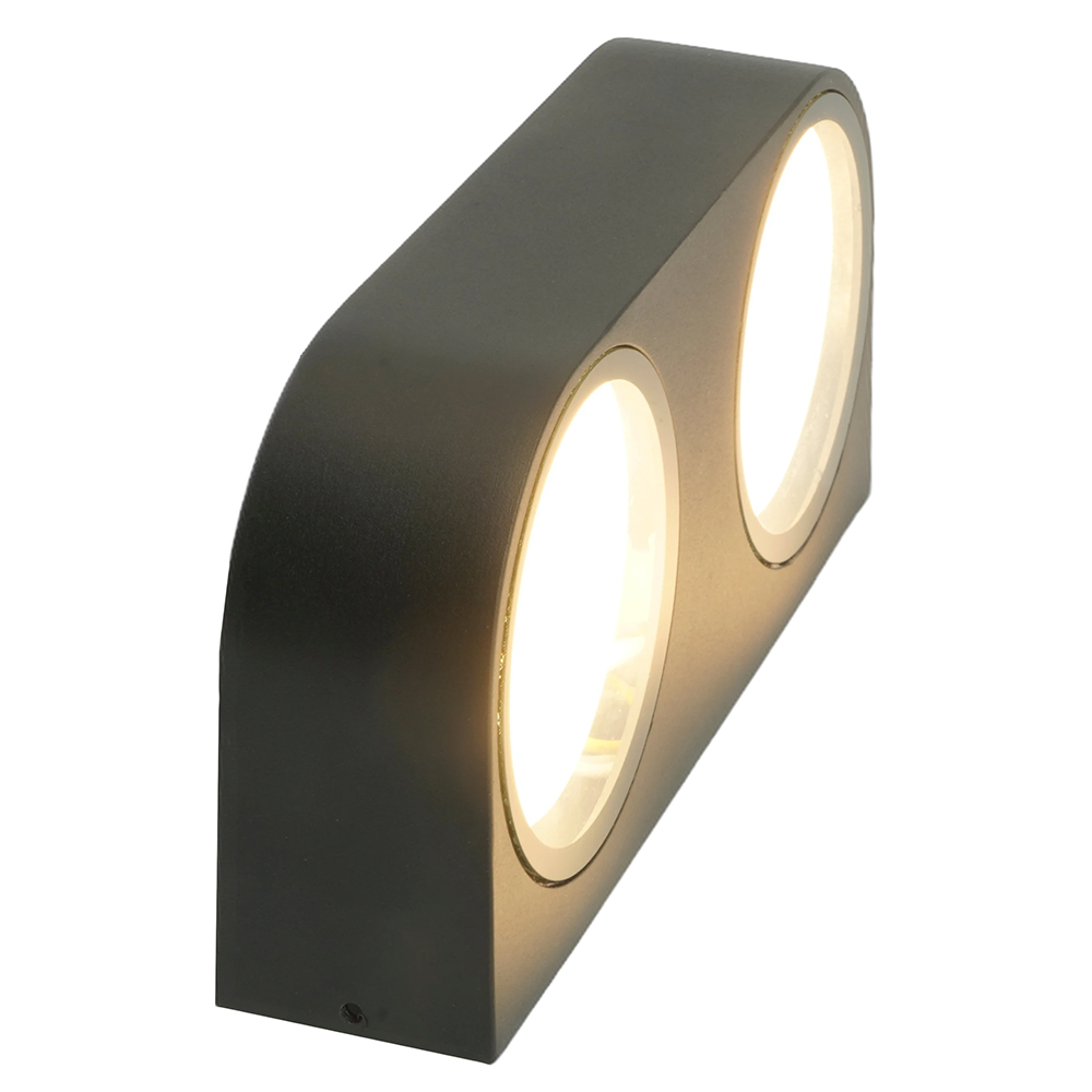 фото светильник садово-парковый feron dh1203,на стену, gx53 230v, черный 51328 | 220svet.ru