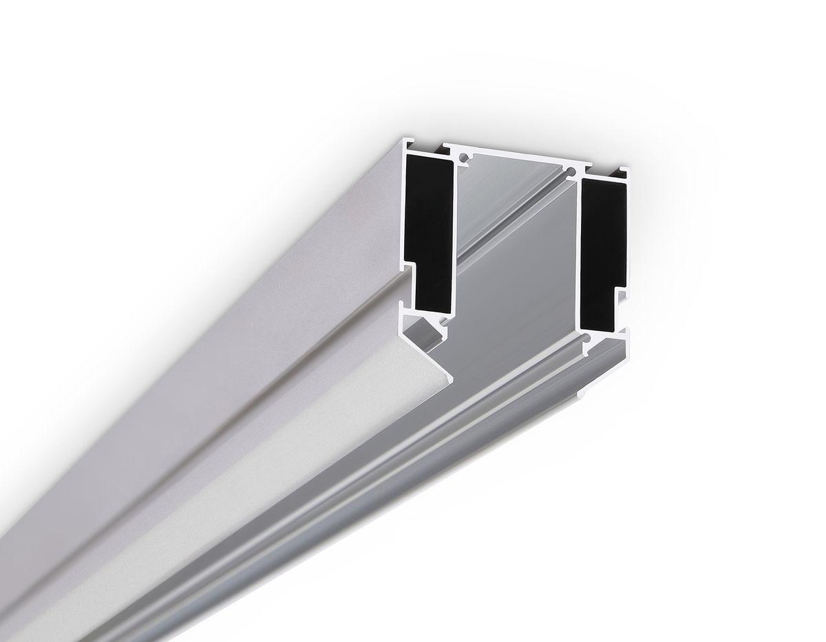 фото корпус в натяжной потолок для накладного шинопровода ambrella light track system magnetic 220v gl1014 | 220svet.ru