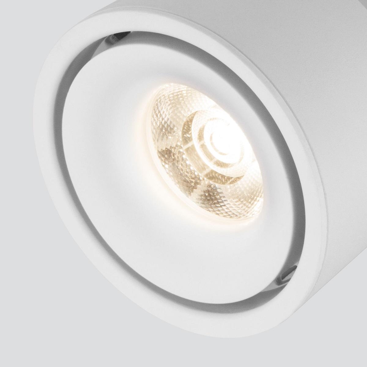 фото накладной светодиодный светильник elektrostandard dlr031 15w 3000k белый матовый a063936 | 220svet.ru