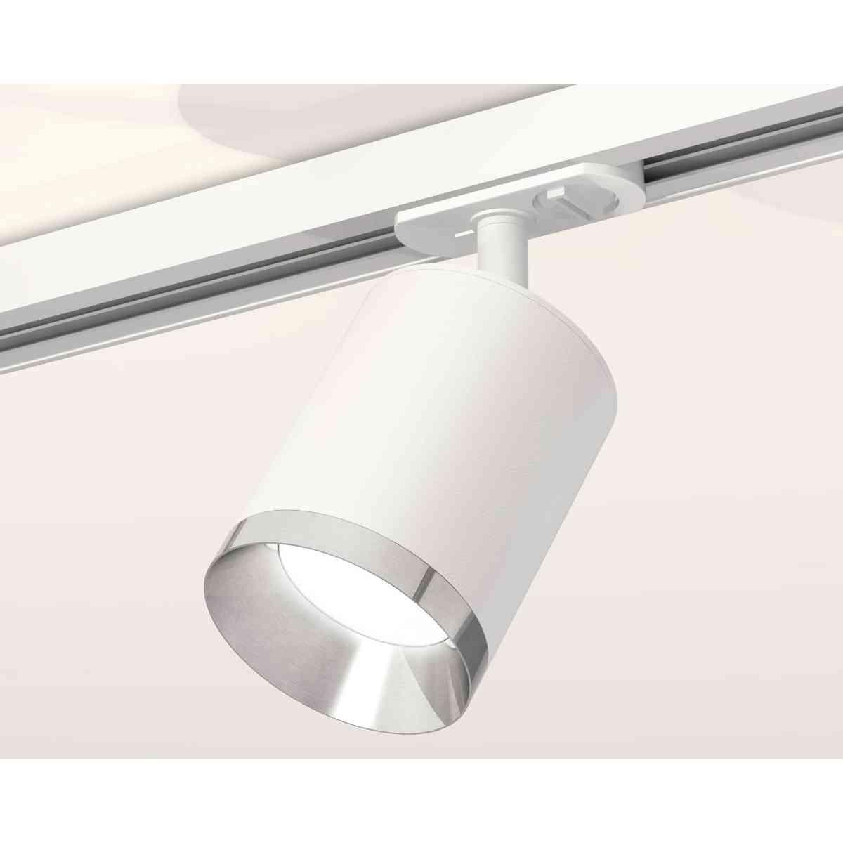 фото комплект трекового светильника ambrella light track system xt7421003 swh/psl белый песок/серебро полированное (a2536, c7421, n7032) | 220svet.ru