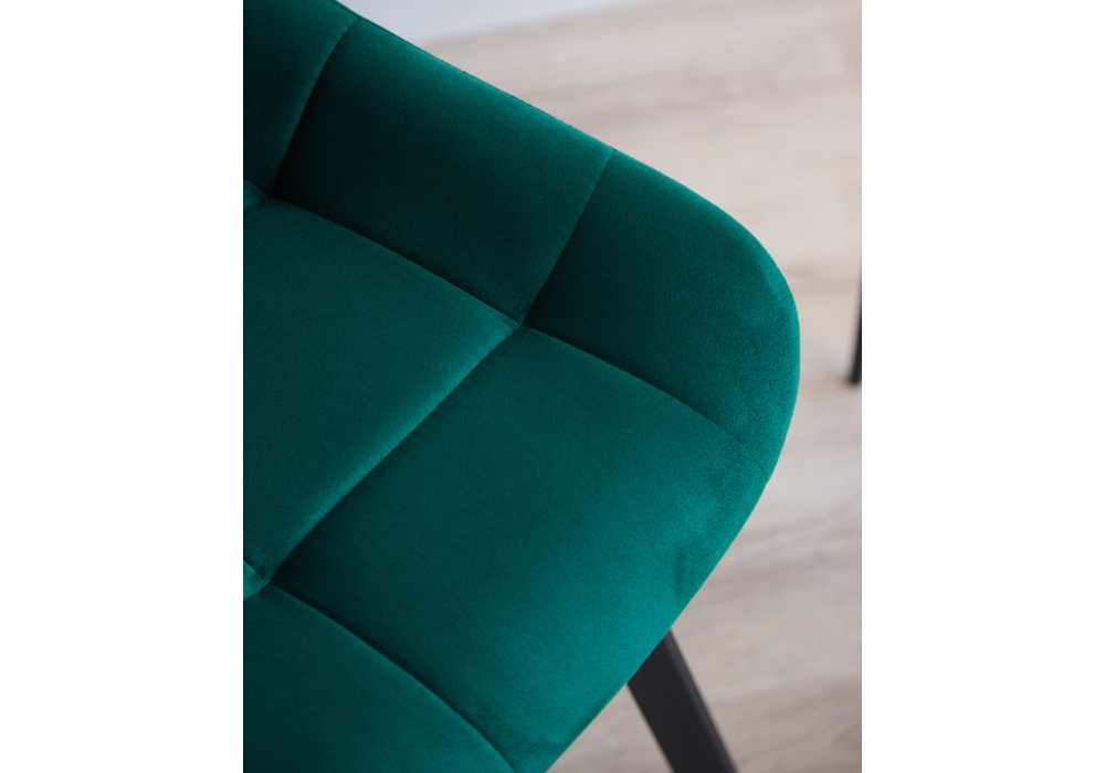 фото стул вращающийся на металлокаркасе woodville челси 360 п зеленый (zd 667) / черный 632515 | 220svet.ru