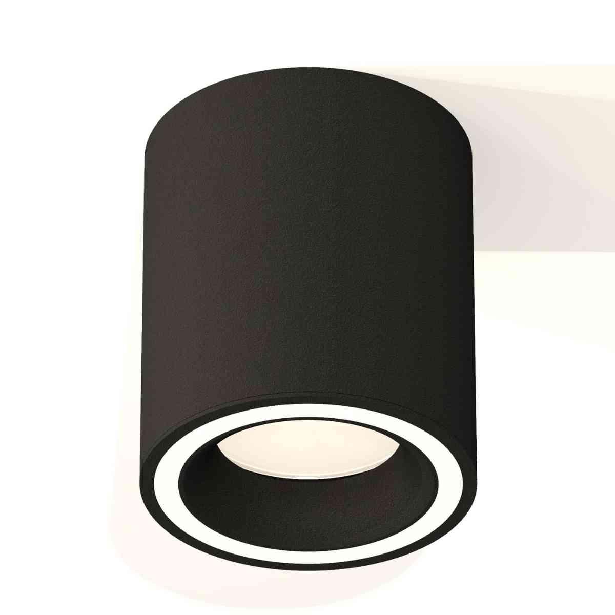 фото комплект накладного светильника ambrella light techno spot xs7422020 sbk черный песок (c7422, n7111) | 220svet.ru