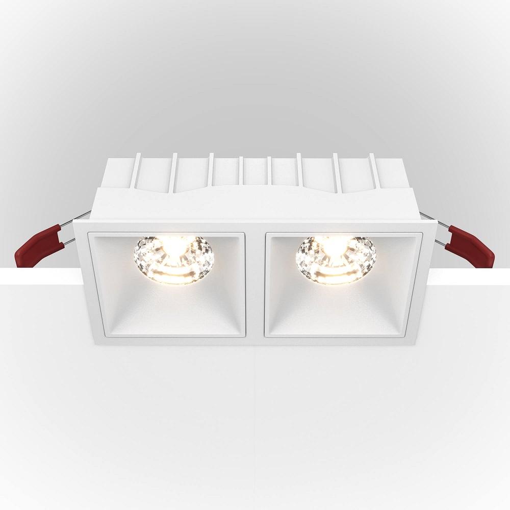 фото встраиваемый светильник maytoni alfa led dl043-02-15w3k-d-sq-w | 220svet.ru