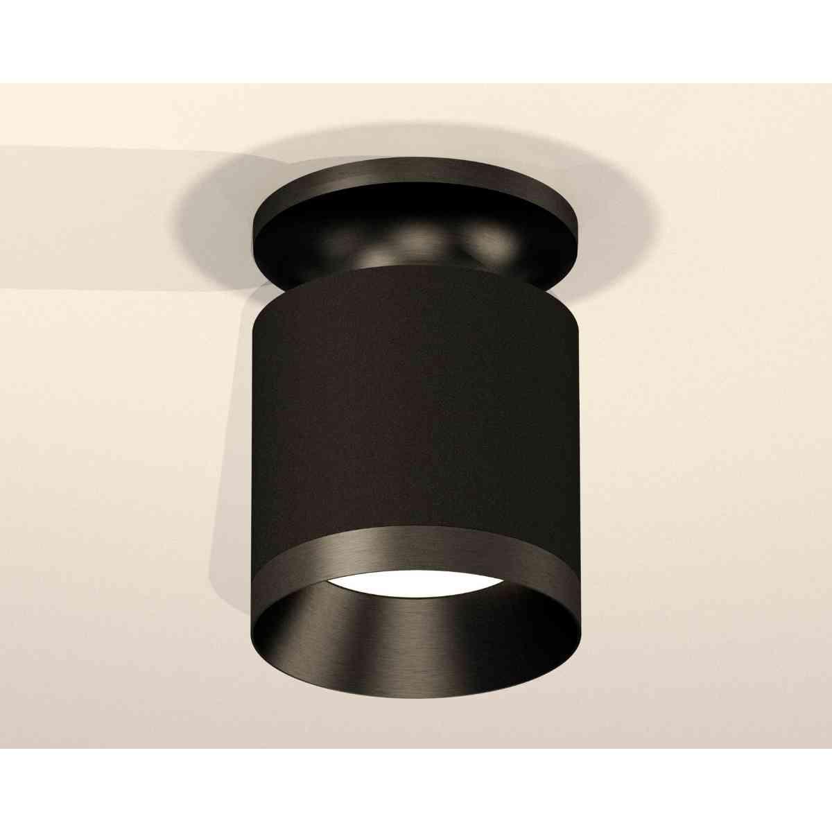 фото комплект накладного светильника ambrella light techno spot xs7402062 sbk/pbk черный песок/черный полированный (n7926, c7402, n7031) | 220svet.ru