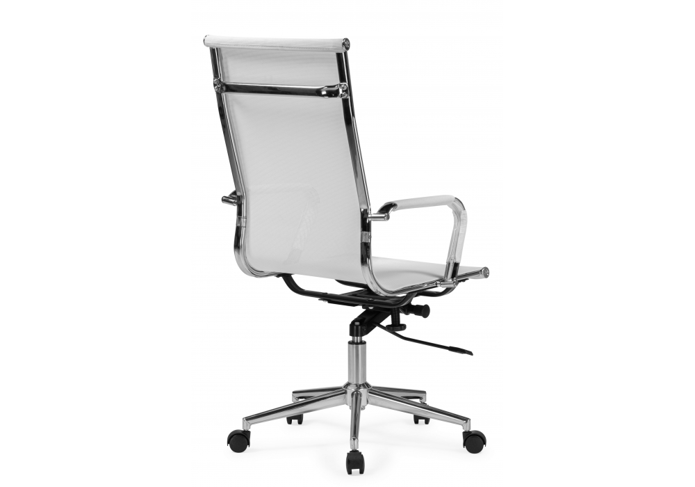 фото компьютерное кресло woodville reus белая сетка / хром 15901 | 220svet.ru