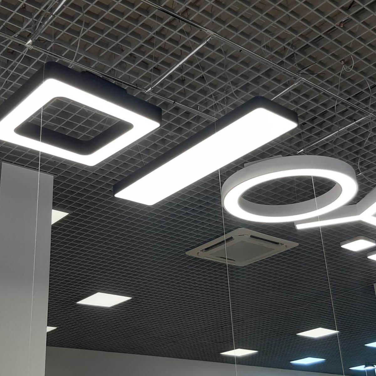 фото подвесной светодиодный cветильник эра igrek spo-141-w-40k-028 28вт 4000к белый б0050566 | 220svet.ru