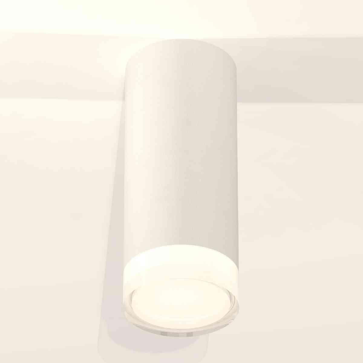 фото комплект накладного светильника ambrella light xs7442014 swh/fr/cl белый песок/белый матовый/прозрачный (c7442, n7160) | 220svet.ru