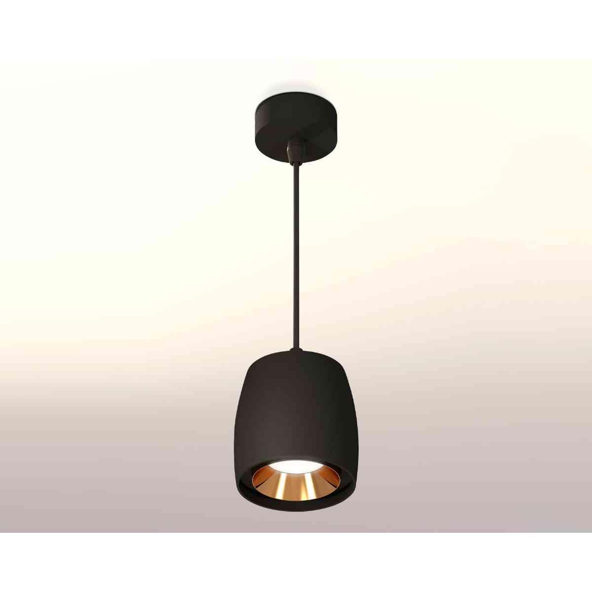 фото комплект подвесного светильника ambrella light techno spot xp1142001 sbk/pyg черный песок/золото желтое полированное (a2302, c1142, n7034) | 220svet.ru