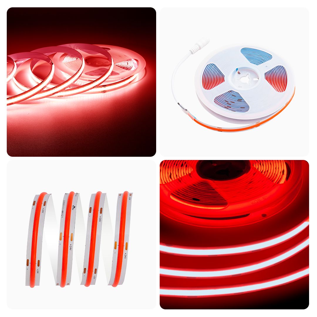 фото лента apeyron 14w/m 512led/m cob красный 2m 204оо | 220svet.ru