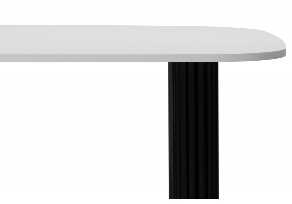 фото стол деревянный woodville бавария белая пленка шагрень / черный 620574 | 220svet.ru