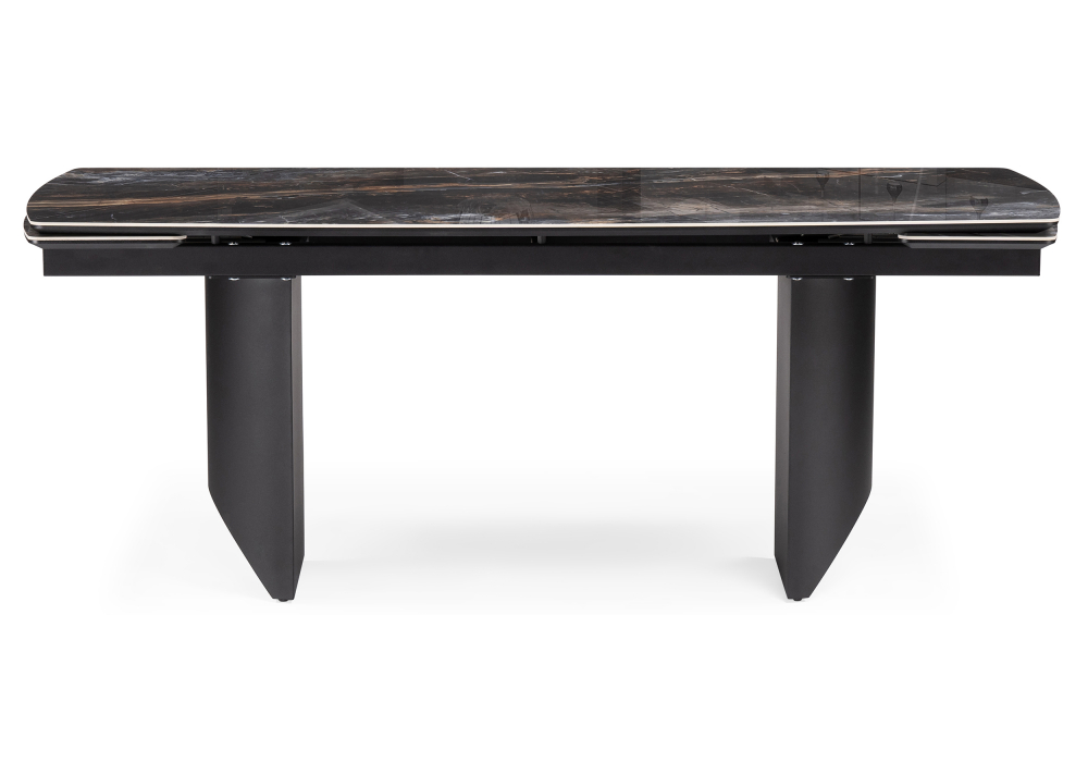 фото керамический стол раскладной woodville маре 200(260)х100х77 neodom titanium lawa nero / черный 588045 | 220svet.ru