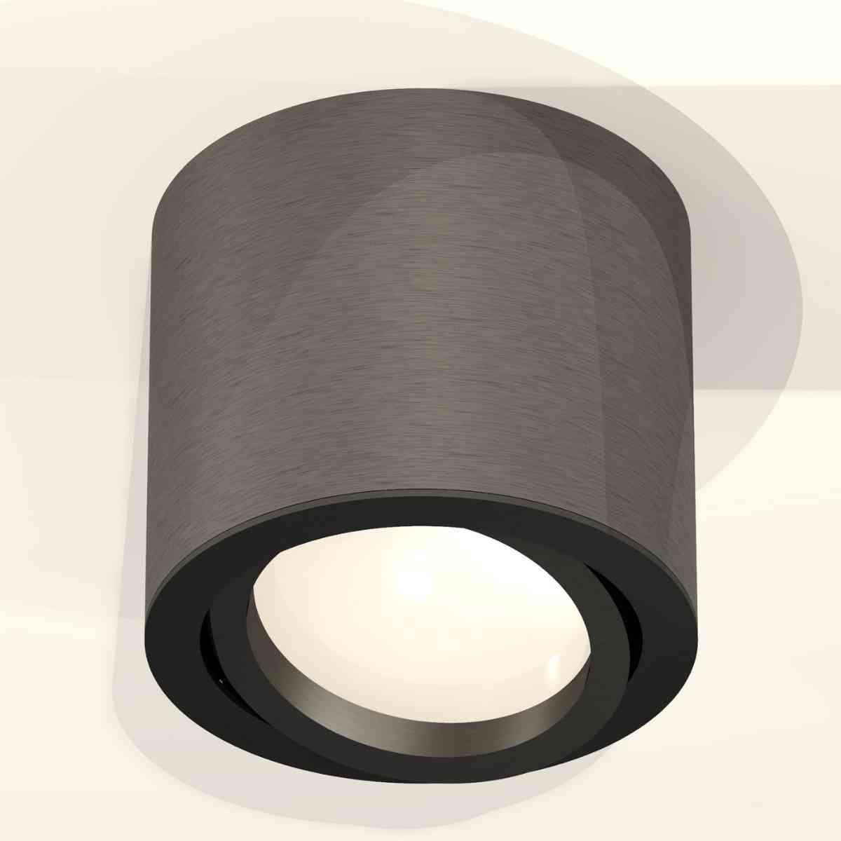 фото комплект накладного светильника ambrella light techno spot xs7403001 dch/pbk черный хром/черный полированный (c7403, n7002) | 220svet.ru