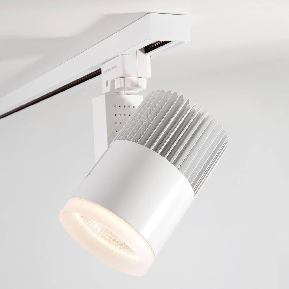 фото трековый однофазный светодиодный светильник elektrostandard accord 20w 4200k a039437 | 220svet.ru