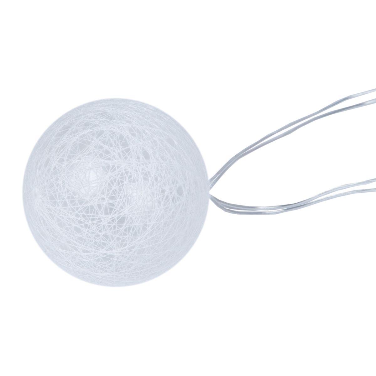 фото гирлянда на солнечных батареях uniel usl-s-230/pm1800 cotton balls-1 ul-00011593 | 220svet.ru