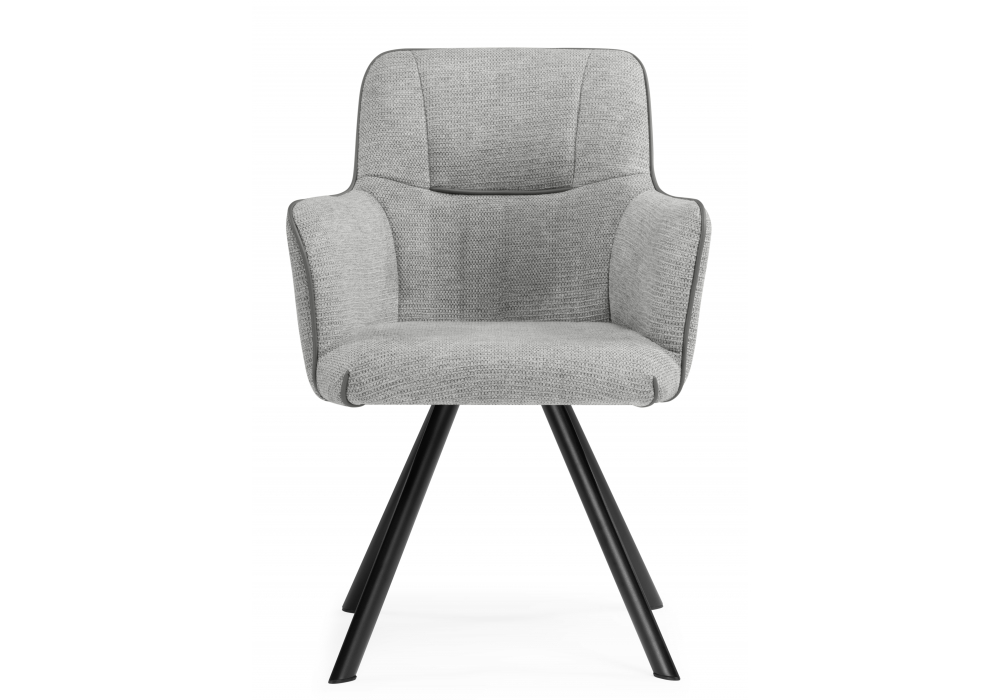 фото стул на металлокаркасе woodville elis gray / dark gray / black 15839 | 220svet.ru