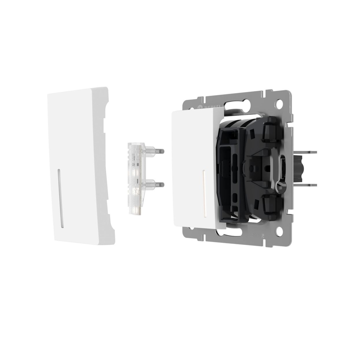 фото блок led подсветки для выключателя werkel 10 шт. белый w8020101 4690389213526 | 220svet.ru