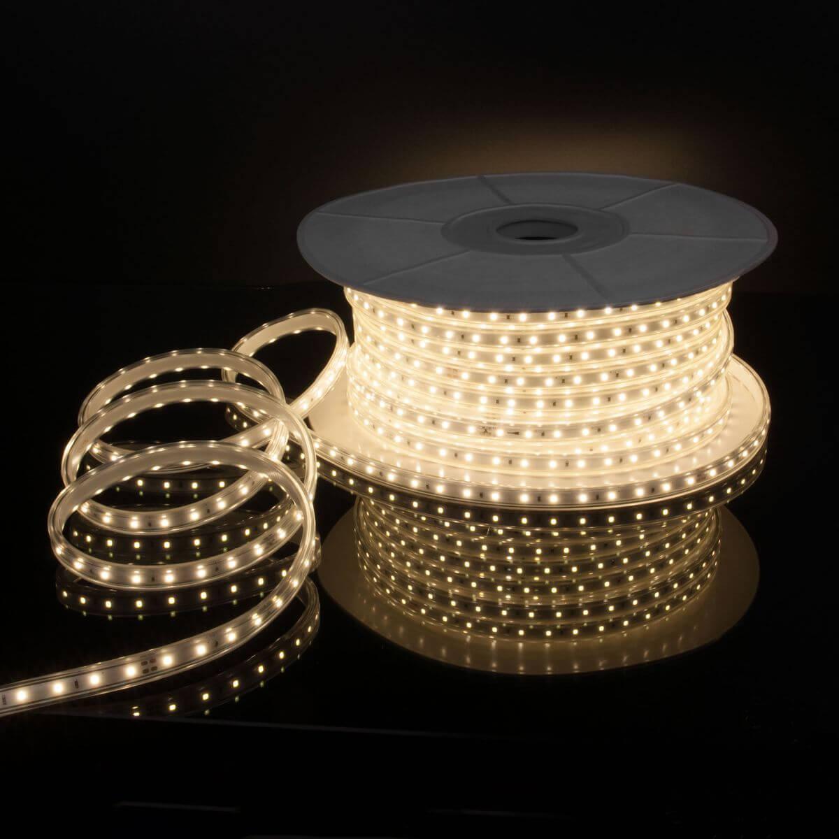 фото светодиодная влагозащищенная лента elektrostandard 14,4w/m 120led/m 2835smd дневной белый 50m a053639 | 220svet.ru