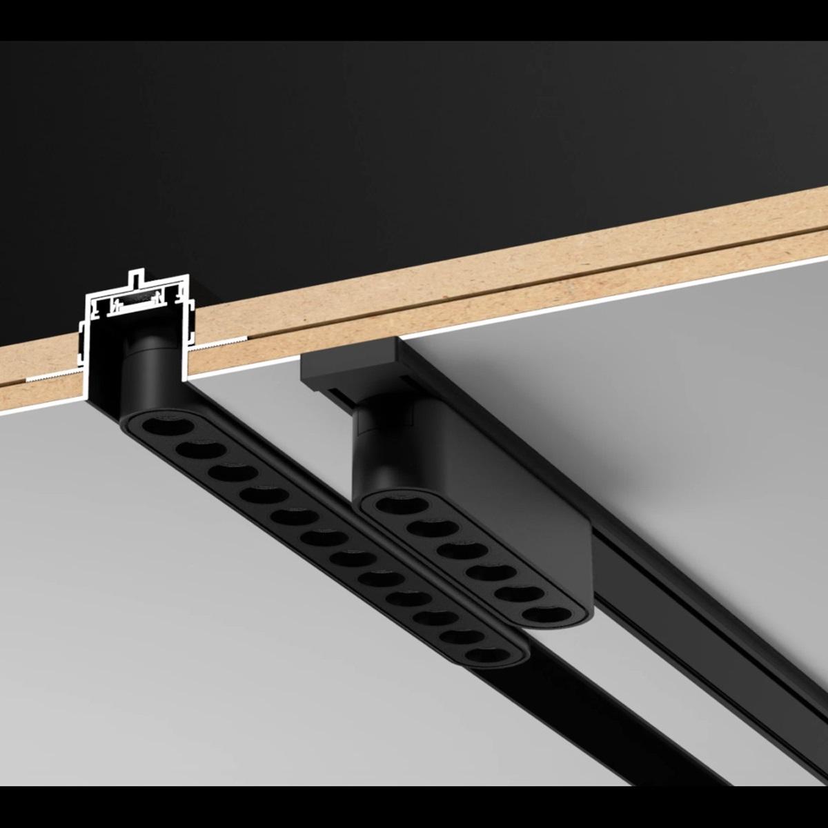 фото шинопровод накладной (заглушки в комплекте) novotech shino 2 м 135195 | 220svet.ru