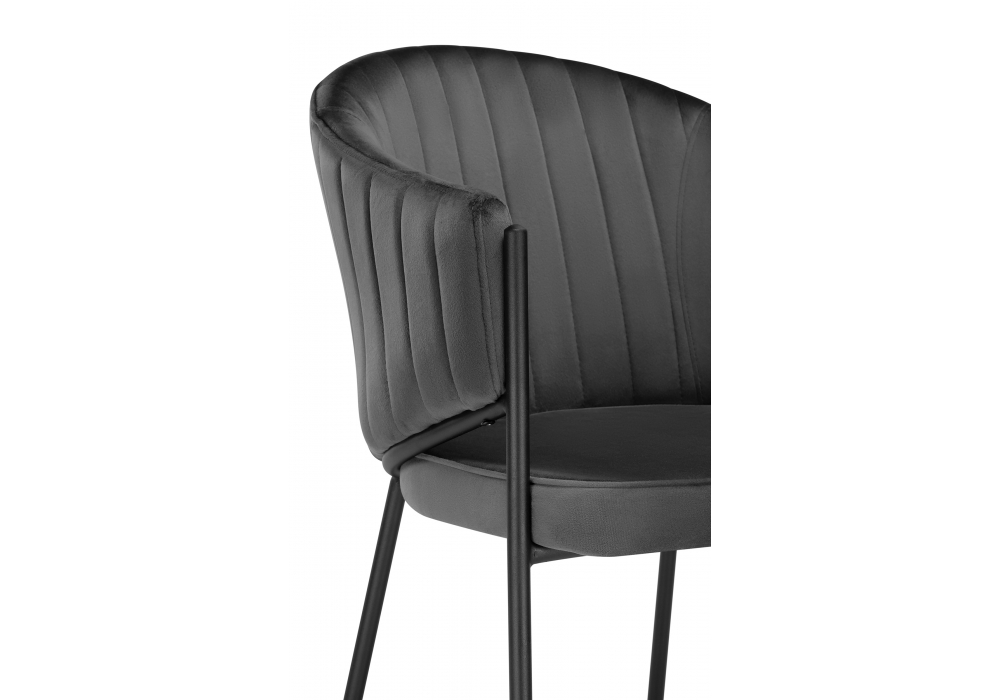 фото стул на металлокаркасе woodville kortni 15703 серый/черный | 220svet.ru