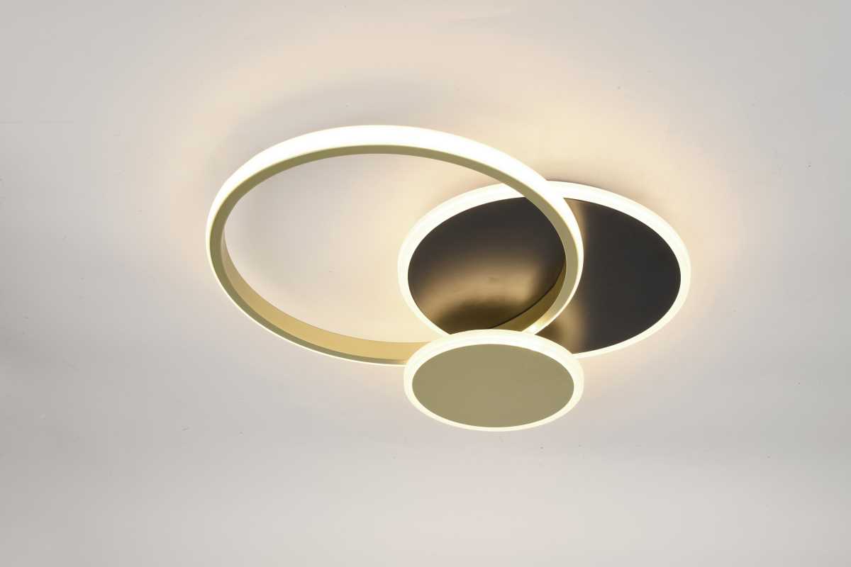 фото светильник потолочный светодиодный эра модерн с ду city cll-1-60-rc bk +gd б0069756 | 220svet.ru