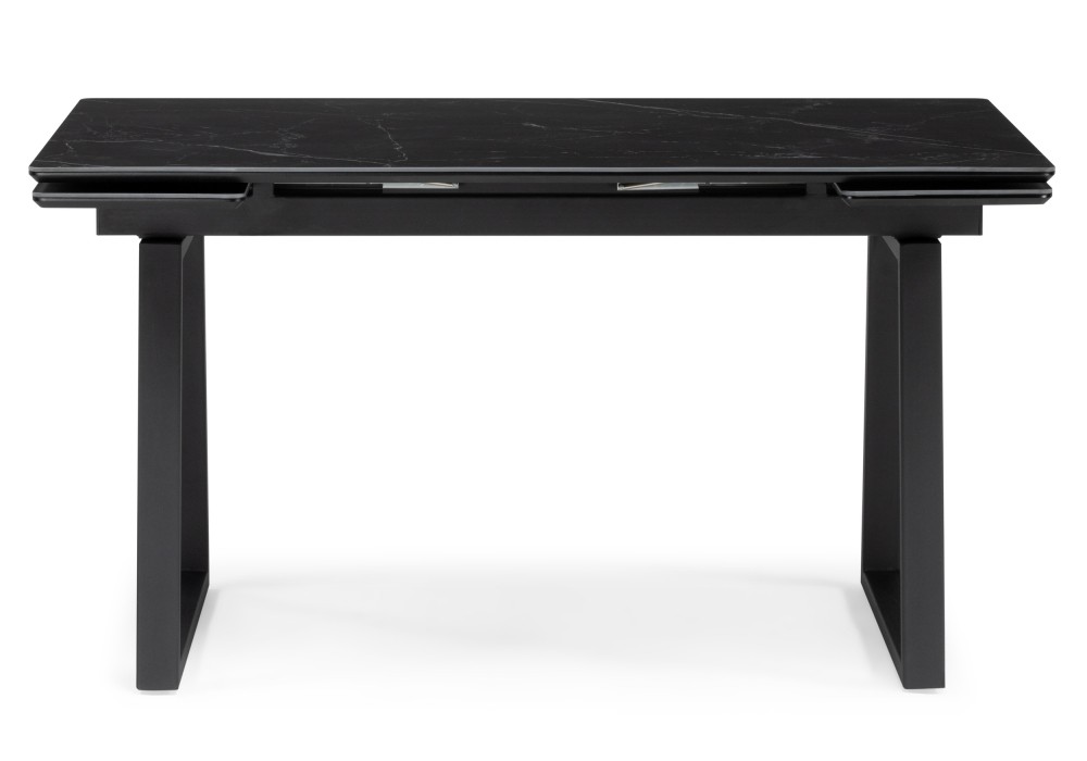 фото керамический стол раскладной 140(200)х80 woodville джек черный мрамор черный 612900 | 220svet.ru