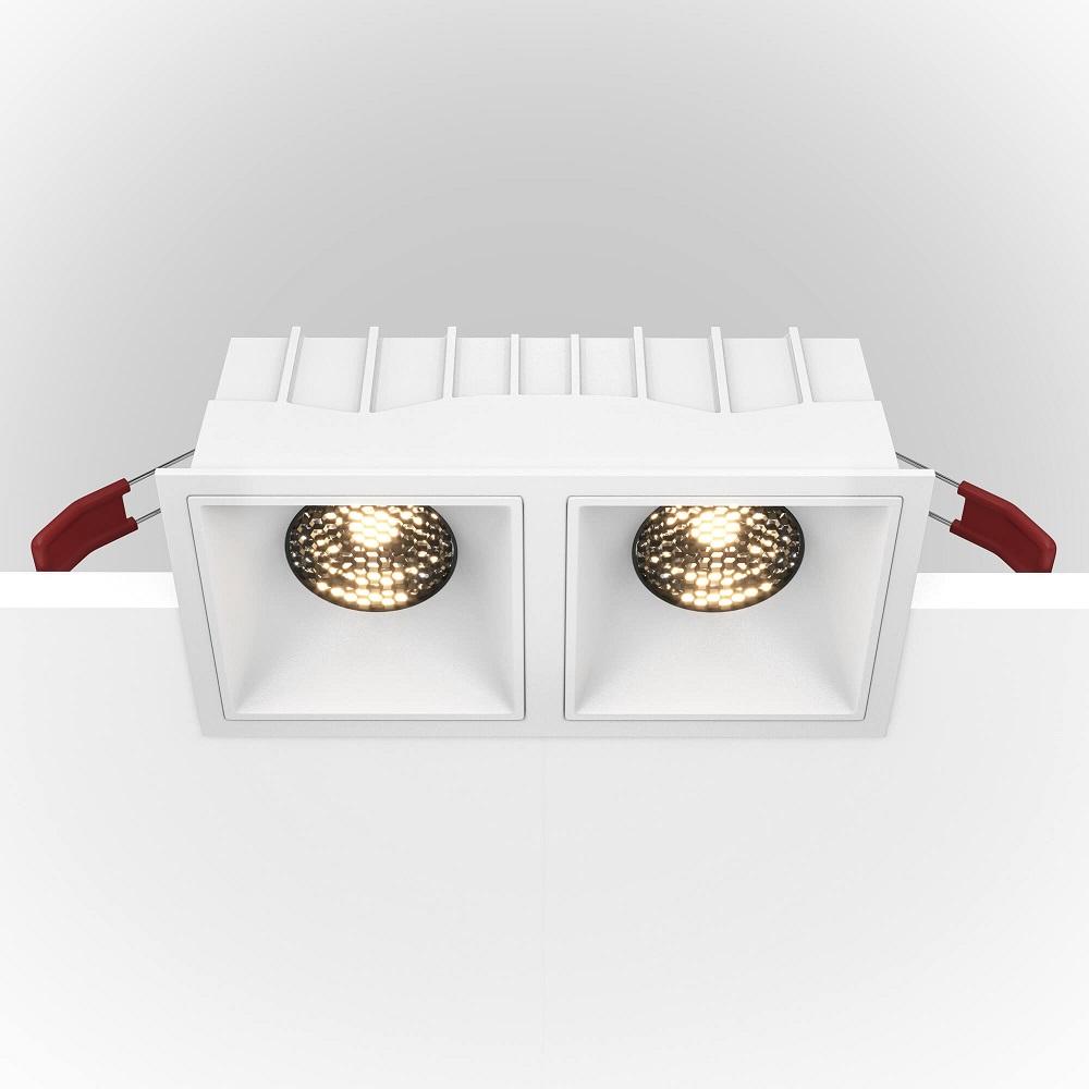 фото встраиваемый светильник maytoni alfa led dl043-02-15w3k-d-sq-w | 220svet.ru