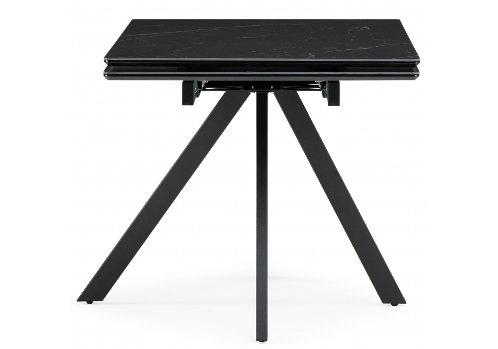 фото керамический стол раскладной woodville вилли 140(200)х80 черный мрамор shakespeare 612196 | 220svet.ru