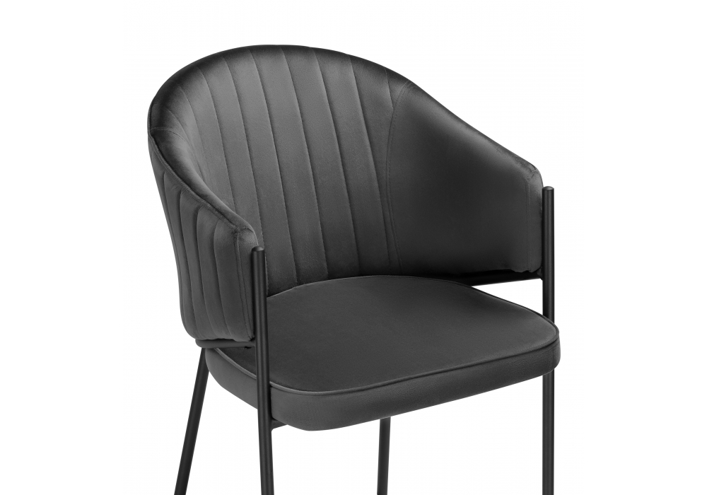 фото стул на металлокаркасе woodville kortni 15703 серый/черный | 220svet.ru