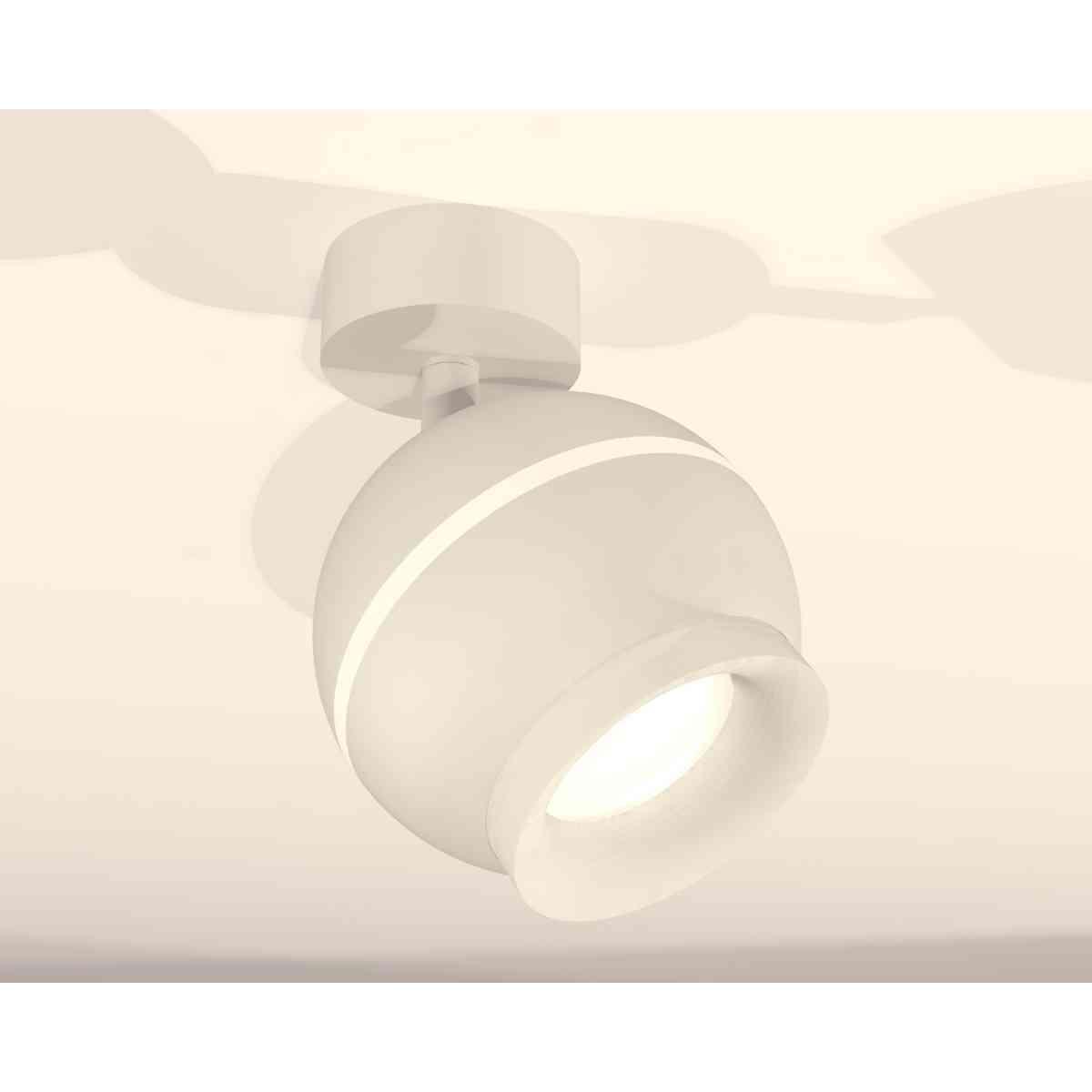 фото комплект накладного светильника ambrella light techno spot xm1101017 swh/fr белый песок/белый матовый (a2202, c1101, n7165) | 220svet.ru