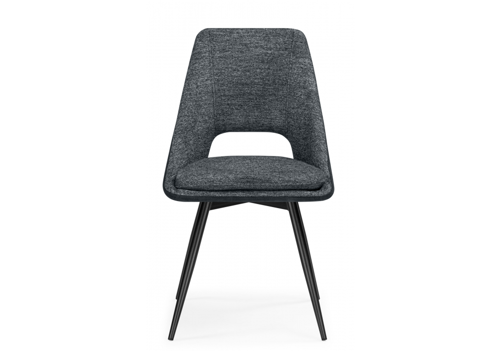 фото стул на металлокаркасе вращающийся woodville avianus темно-серый / черный 15877 | 220svet.ru