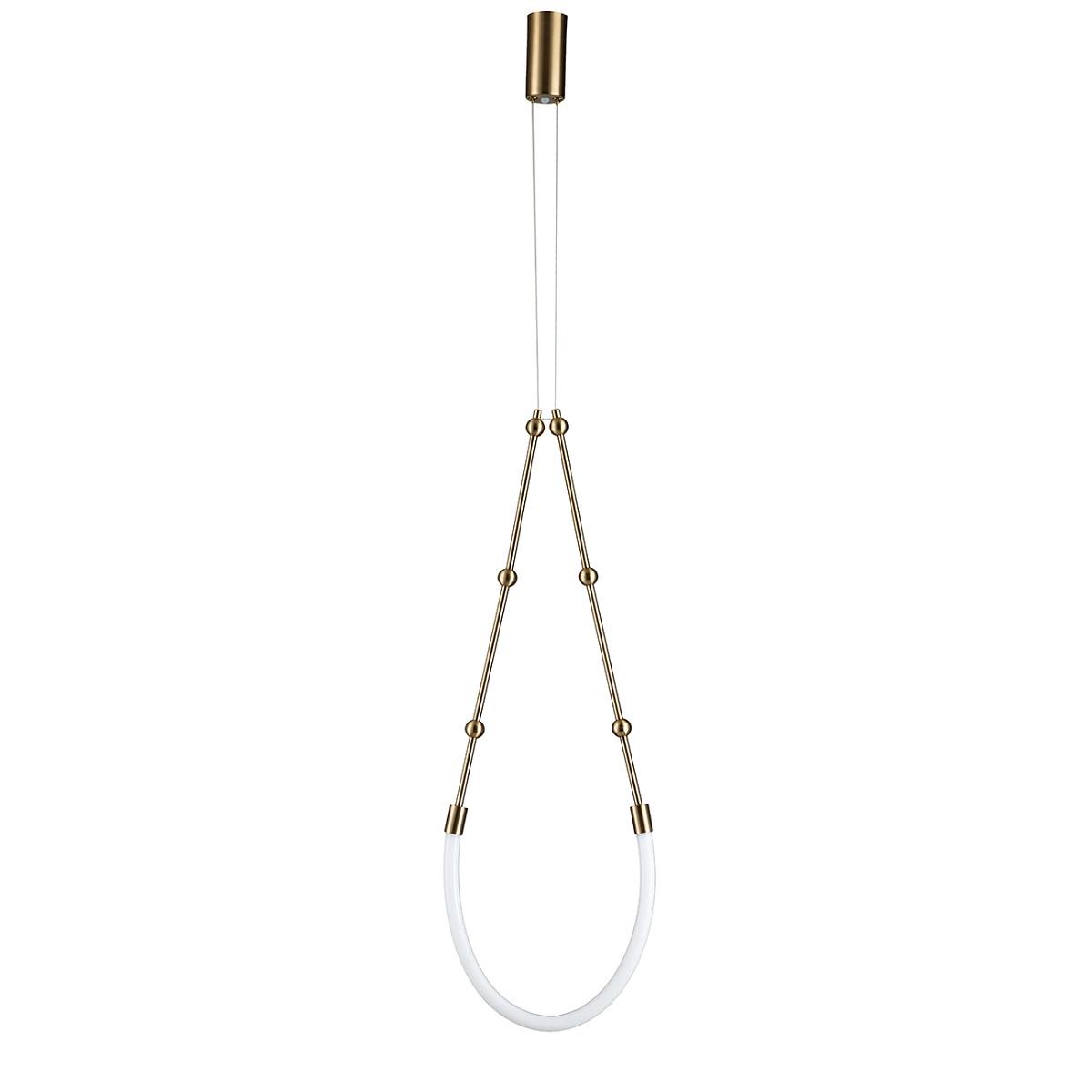 фото подвесной светодиодный светильник indigo 14010/1p brass v000062l | 220svet.ru