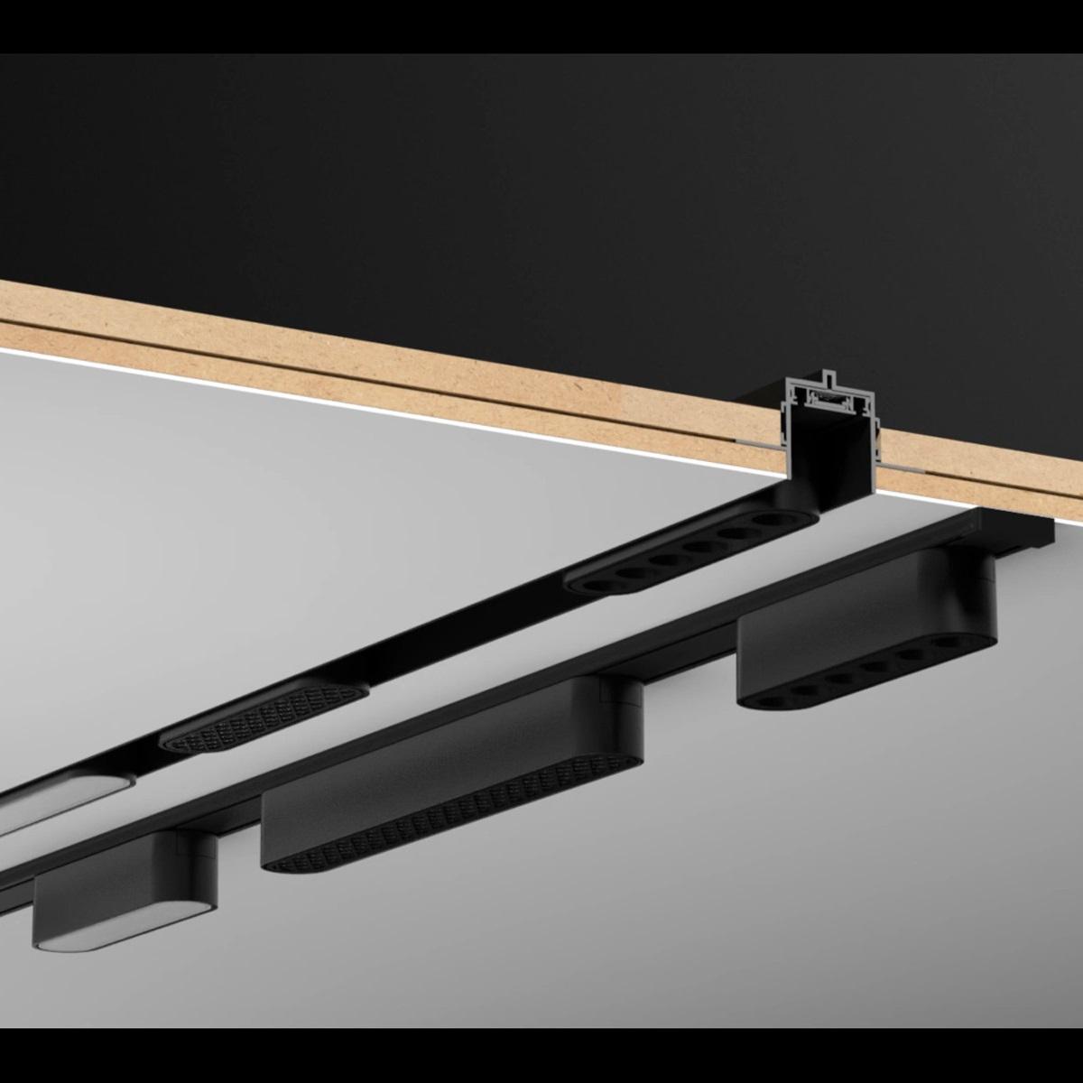 фото шинопровод накладной (заглушки в комплекте) novotech shino smal 1 м 135194 | 220svet.ru