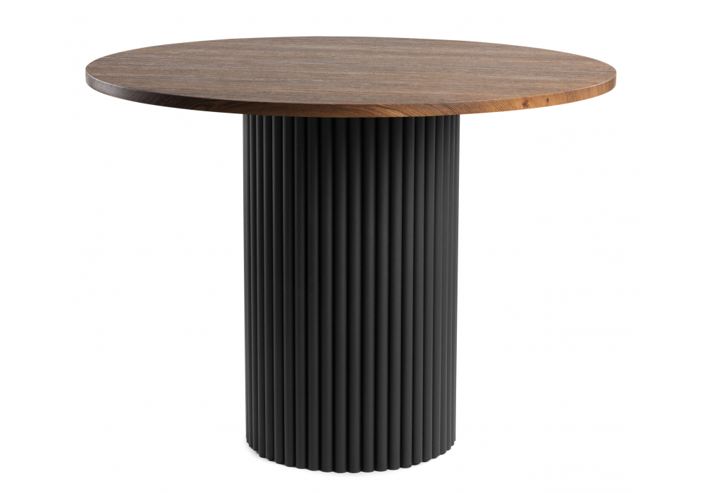 фото стол деревянный woodville барел 110 орех кантри / черный 615170 | 220svet.ru