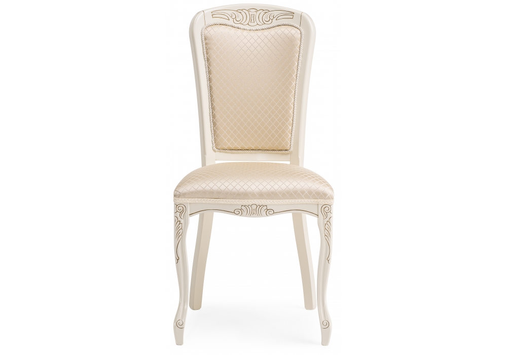 фото стул деревянный woodville клето патина золото / ромб 450685 | 220svet.ru