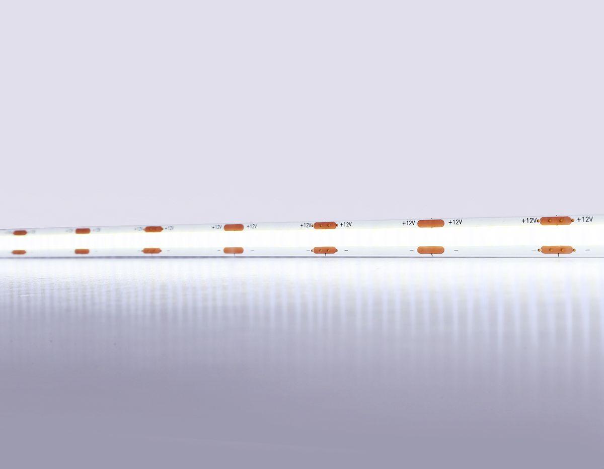 фото светодиодная лента холодный белый ambrella light 10w/m 320led/m cob 6500к 5m gs2603 | 220svet.ru